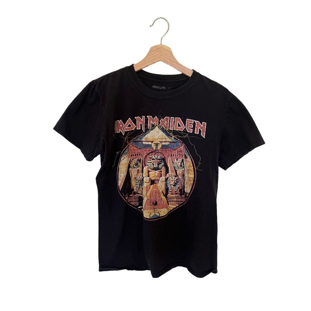 Iron Maiden Absolute Cult T-Shirt  Egyptian Pharaoh Design  Black Short Sleeve M